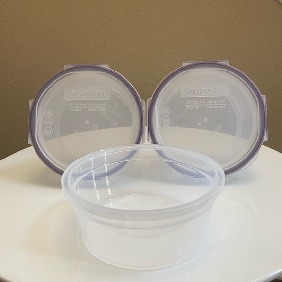 EUC Round Snapware  5 pieces - Picture 6 of 8